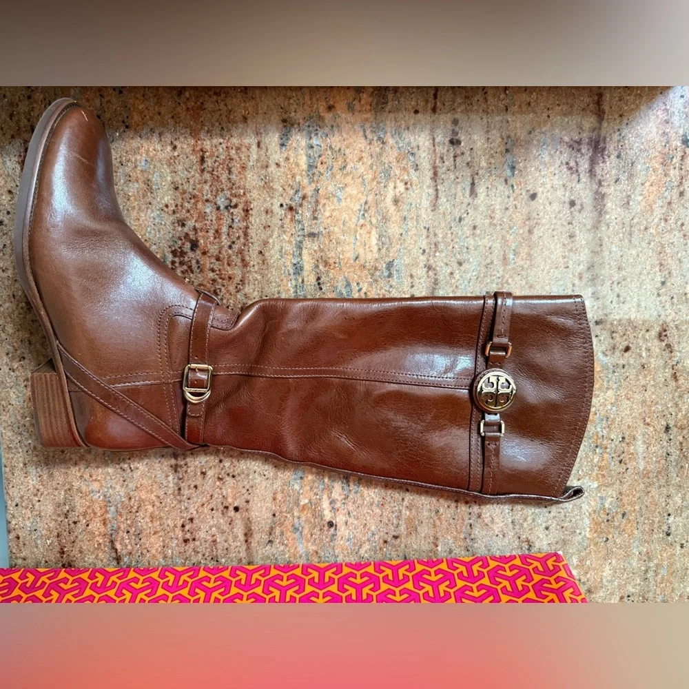 Tory Burch Leather Riding Boots - excellent condition!!!! - Picture 3 of 10